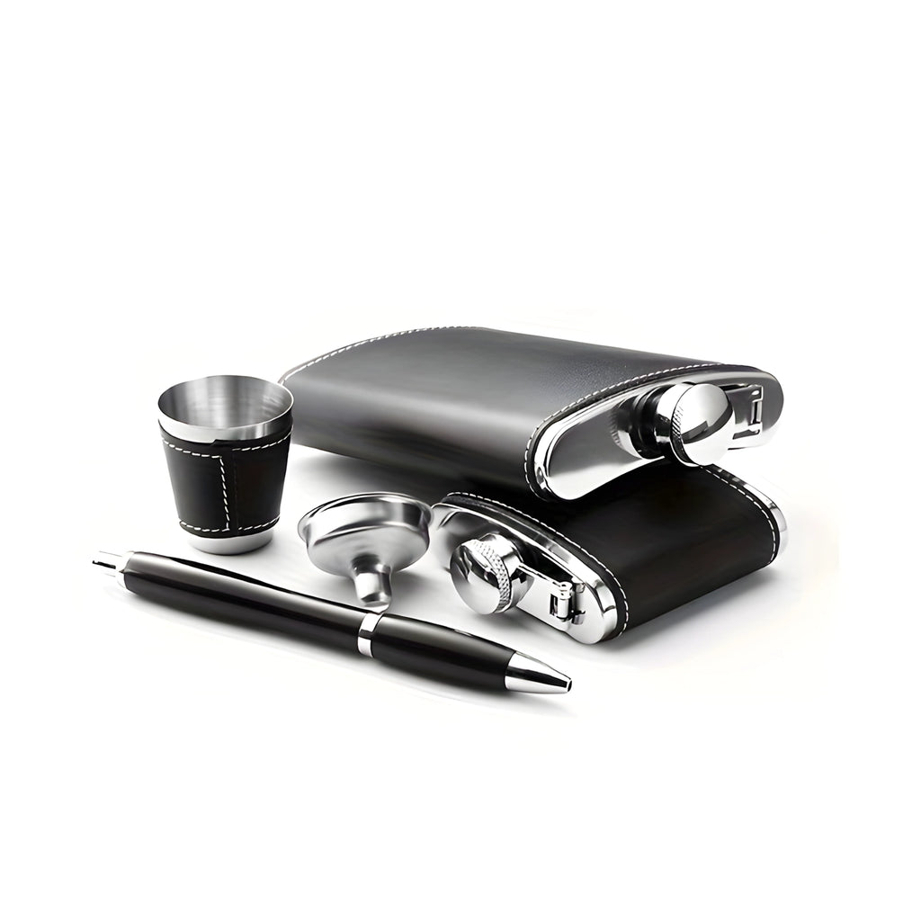 Hochwertiger Edelstahl-Flachmann für Männer