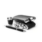 Hochwertiger Edelstahl-Flachmann für Männer