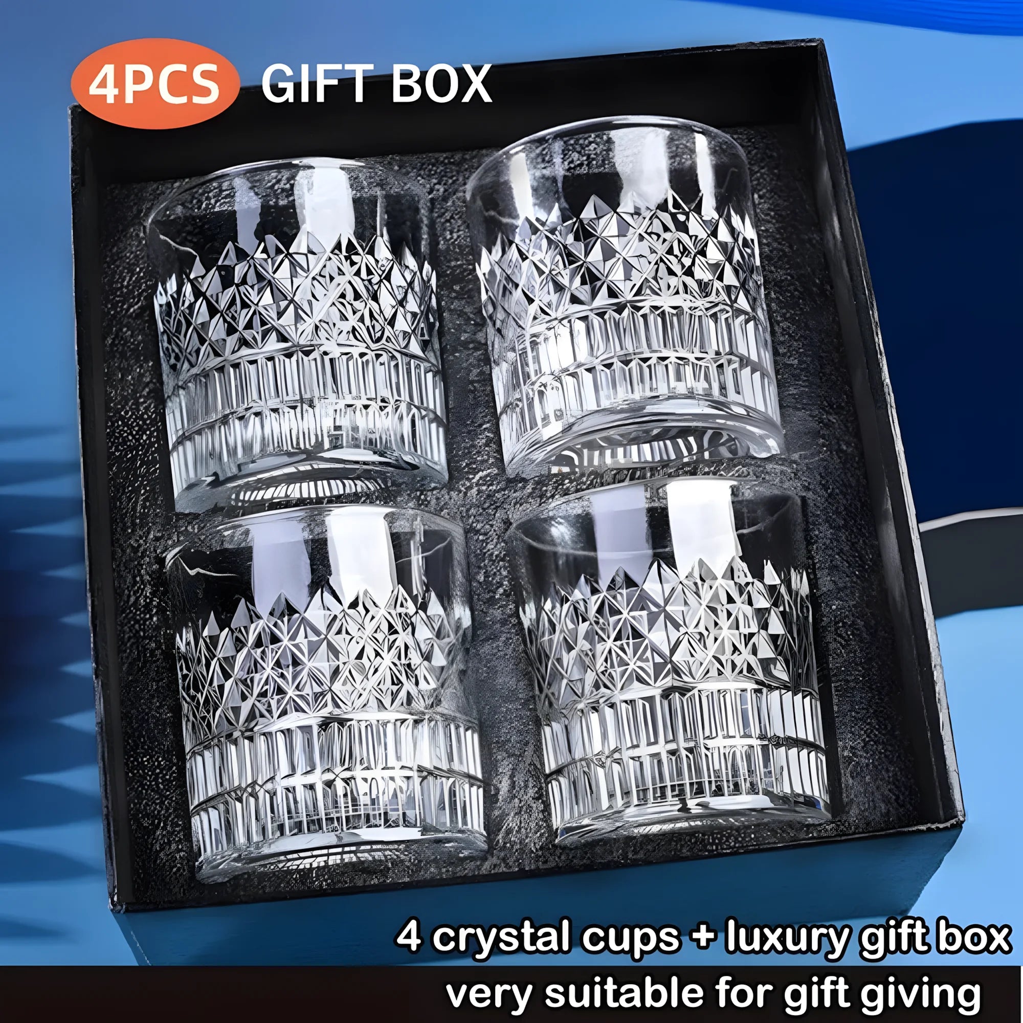 Whiskey-Gläser aus Kristall