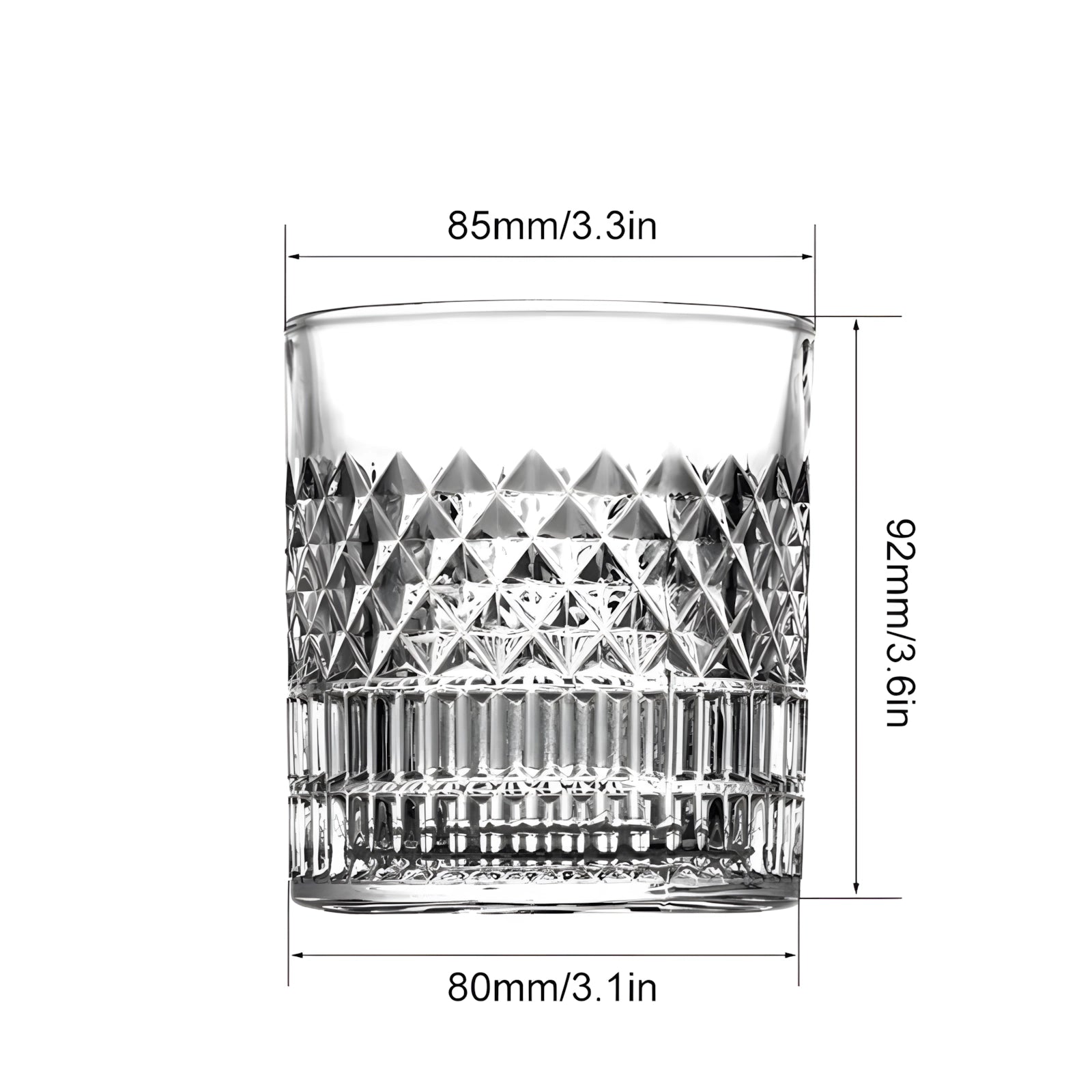 Whiskey-Gläser aus Kristall