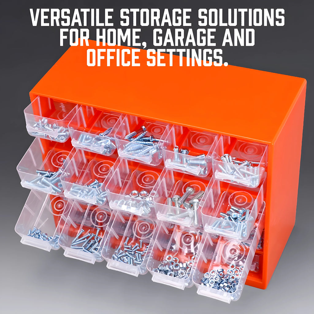 25-Fach Kleinteile-Organizer für Schrauben & Werkzeug