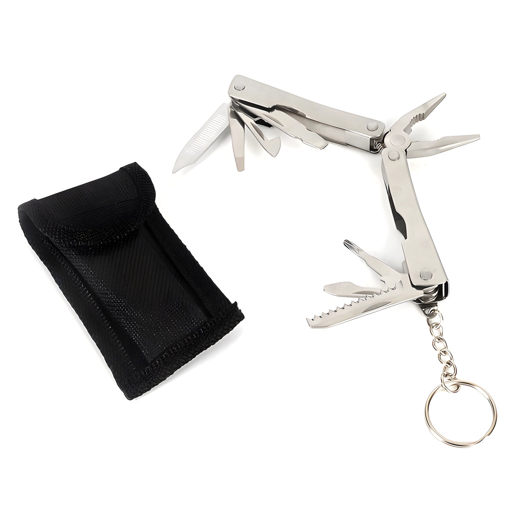 Kompaktes Multifunktions-Tool aus Edelstahl